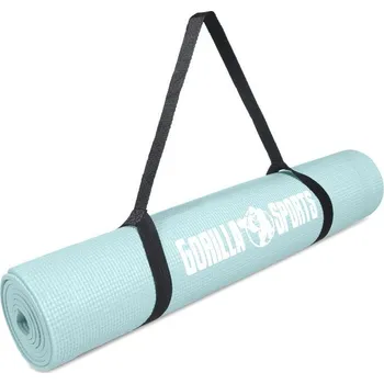 podložka na cvičení Gorilla Sports podložka na jógu z PVC, světle modrá