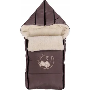 Fusak SPACÍ PYTEL S VLNOU PRO DĚTI HNĚDÝ 40/90 cm