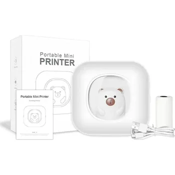 Tiskárna štítků TP X7-BT mini termotiskárna, bluetooth, bílá + startovací sada papírů