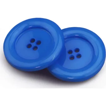 Knoflík Pro Háčkování Knoflík kulatý plast 30 mm, modrý