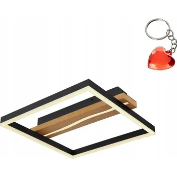 Stropní Svítidlo čtvercový Globo 44 x 40 cm béžový, černý