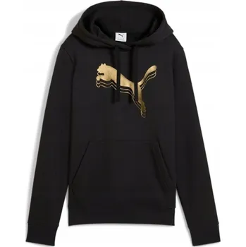 Dámská mikina Dámská mikina s kapucí Puma Ess Metallic Hoodie Fl, bílá, XL