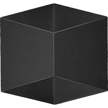 Nástěnné svítidlo Zahradní nástěnné svítidlo Italux černé, integrovaný LED zdroj, 10 W