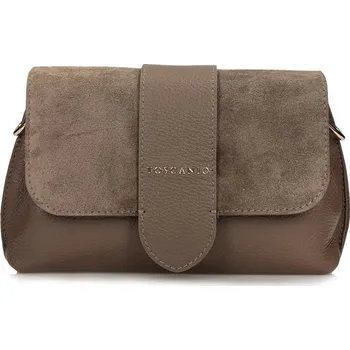 Kabelka Toscanio kožená kabelka G152 béžová D40