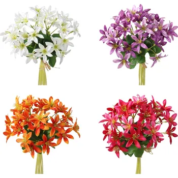 umělá květina Orchidea mini svazek 20 cm mix barev Barva: Bílá