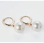 1 pár náušnic Perly z mušlí bílá