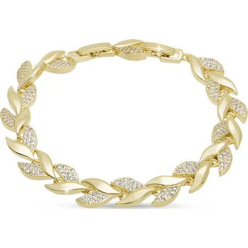 Náramek Náramek lístky pozlaceno 14k 3107