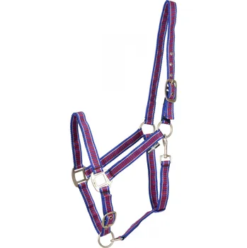 Horseguard Ohlávka Rio HorseGuard, blue/red HŘÍBĚ FULL