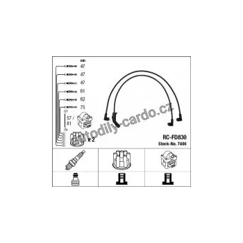 Zapalovací kabel Sada kabelů pro zapalování NGK RC-FD830 - FORD