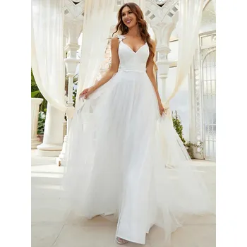 Dámské šaty Ever Pretty bílé svatební šaty 0216 *Velikost: XXXL / 46 / 14 / 18