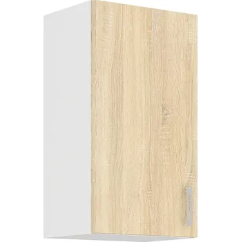 Kuchyňská linka ESTRELLA, horní skříňka 40 G-72 1F, korpus: bílá, dvířka: dub sonoma + vyzvednutí ZDARMA