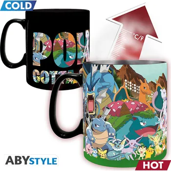 Hrnek měnící se teplem - Pokémon Gotta catch em all 460 ml