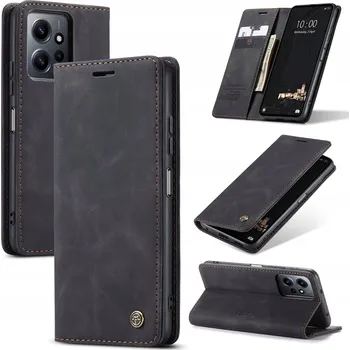 Pouzdro na mobilní telefon Flipové pouzdro Caseme pro Xiaomi Redmi Note 12 4G, černé