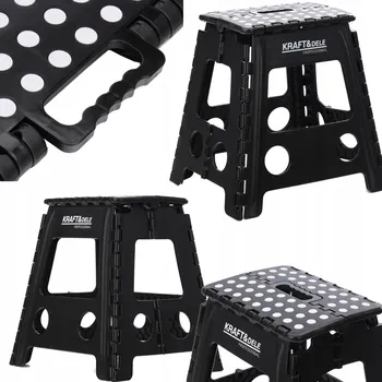 Stolička Skládací taburet Kraft&Dele 53x40x3 cm plast