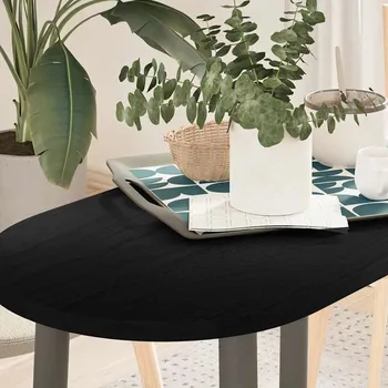 Konferenční stolek vidaXL Stolní deska 80x40x2 cm masivní dub oválný [4009061] Barva: tmavě hnědá