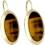 Goldstore Zlaté náušnice velké tygří oko Váha: 4.25 g