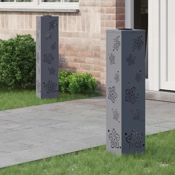 Venkovní osvětlení Solární LED Cestovní Světlo 2 pcs Antracit