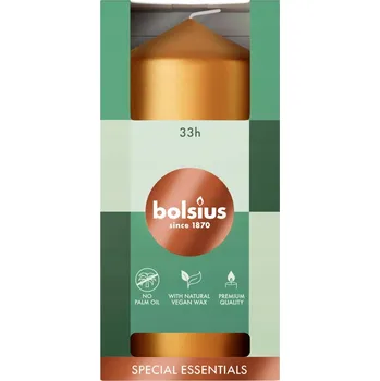 Svíčka Dekorativní parafinová svíčka bez vůně Bolsius 1 ks
