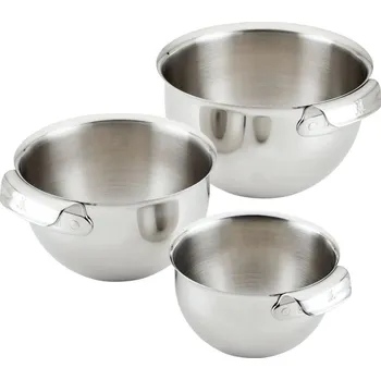 Kuchyňská mísa PROVISIONS, sada 3 ks, stříbrná, nerezová ocel, Hestan