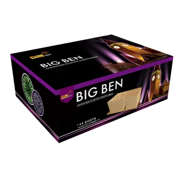 Zábavní pyrotechnika PyroMoravia Ohňostroj BIG BEN 144 ran - 144-ranná sada ohňostroje pro vlastní odpálení CPB8019