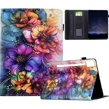 Pouzdro na tablet VSECHNONAMOBIL 130933 ART Sklápěcí pouzdro Lenovo Idea Tab Pro KVĚTINOVÝ BLOOM
