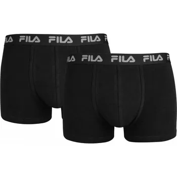 Boxerky Pánské boxerky FILA 2-pack Black S