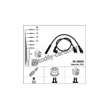 Zapalovací kabel Sada kabelů pro zapalování NGK RC-RN639 - RENAULT