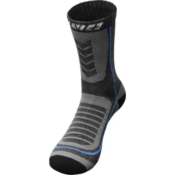 Pánské termo ponožky Lyžařské ponožky KV+ NORDIC STEP WOOL - Grey/Blue 44-47