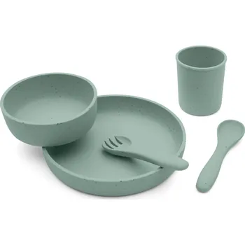 Jídelní sada 5-dílná Platinum Silicone Sage