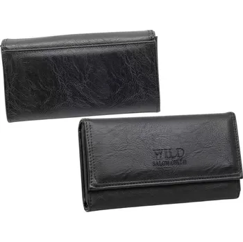 Peněženka SALOM ONLY Černá dámská peněženka / organizér s mnoha přihrádkami-6119