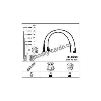 Zapalovací kabel Sada kabelů pro zapalování NGK RC-RN629 - RENAULT
