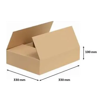 Archivační box Klopová krabice - 3vrstvá, 336 x 336 x 110 mm, 1 ks
