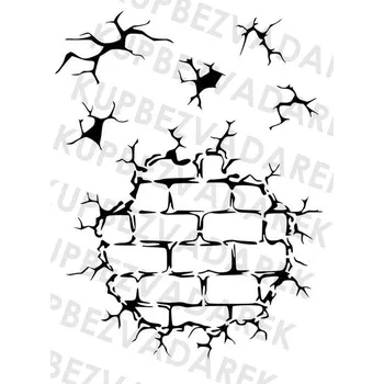 Šablona plastová pro kreativní tvoření lepící - A4 - J29