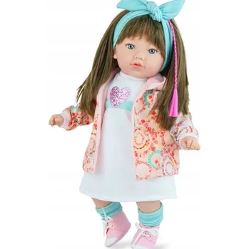 Panenka PANENKA ŠPANĚLSKÁ PLYŠOVÝ MAZLÍČEK PŘÍTULNÍČEK ALINA OBLEČENÍ NA ČESÁNÍ 45 cm MARINA&PAU 796