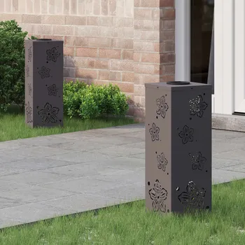 Venkovní osvětlení Solární LED Cestovní Světlo 2 pcs Černá Studeně válcovaná ocel