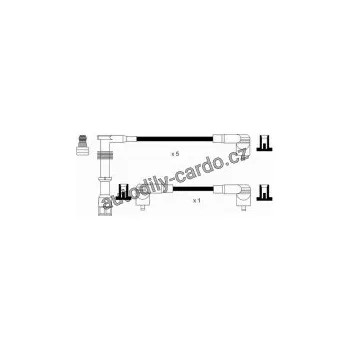 Zapalovací kabel Sada kabelů pro zapalování NGK RC-AD207 - AUDI