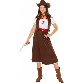 Karnevalový kostým Kostým Kostým Cowgirl Divoký Zachov, vel. S