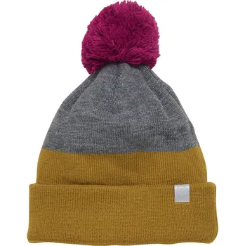 Čepice Chlapecká zimní čepice COLOR KIDS-Hat beanie, colorblock, dried tobacco Modrá 56 cm