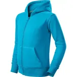 Trendy Zipper mikina dětská tyrkysová 158 cm/12 let