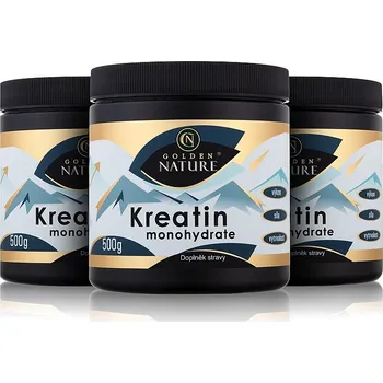Kreatin 2+1 Golden Nature Kreatin Monohydrát 1500g + dárek Golden Nature Goji 80g zdarma