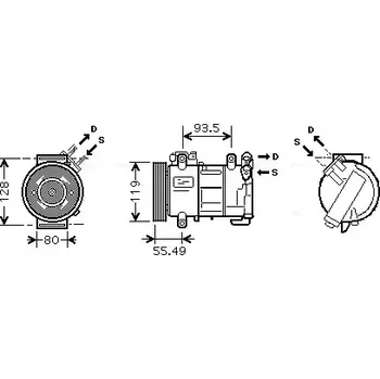 Kompresor klimatizace AVA QUALITY COOLING Kompresor klimatizace AVA PEAK315 + DOPRAVA ZDARMA!