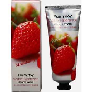 Péče o ruce Farmstay krém na ruce s viditelným rozdílem-extrakt z jahody 100g