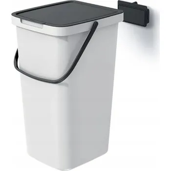 Odpadkový koš ODPADKOVÝ KOŠ S VÍKEM A MADLEM NA ZEĎ 25L