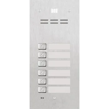 ACO FAM-P-6NPACC 6cestný panel pro zapuštěnou montáž se čtením z klíčenky