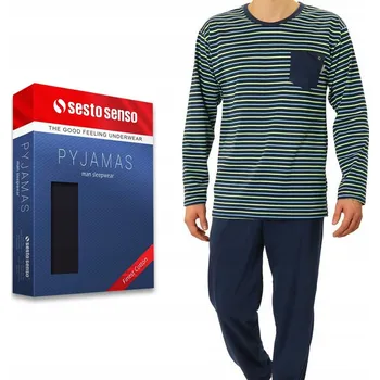 Pánské pyžamo Sesto Senso pánské pyžamo s dlouhým rukávem, velikost XL