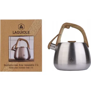 Konvice na čaj Konvice tradiční ocelová Laguiole 2,5 l stříbrná