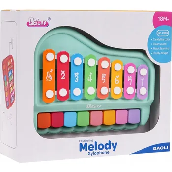 Hudební nástroj pro děti Hudební sada 2v1 CYMBÁLKY + VARHANKY edukativní hračka pro děti