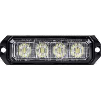 Maják Výstražné LED světlo - Stroboskop - 4x LED - Oranžové