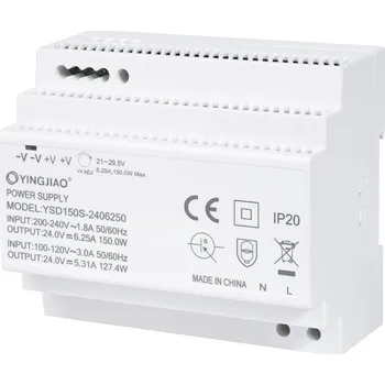spínaný zdroj SPÍNANÝ NAPÁJECÍ ZDROJ YINGJIAO YSD150S-24006250 24V/150W/6,25A NA DIN LIŠTĚ