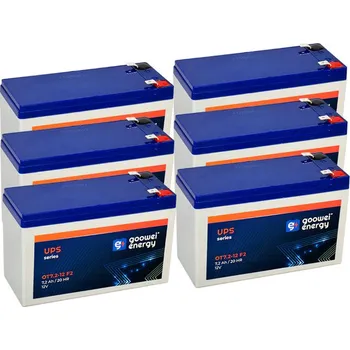Záložní baterie Baterie pro UPS (6x Goowei Energy OT7.2-12 F2)